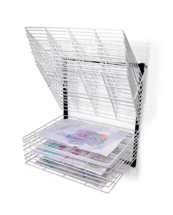 Wall Mounted Art Drying Rack - 20 Shelf