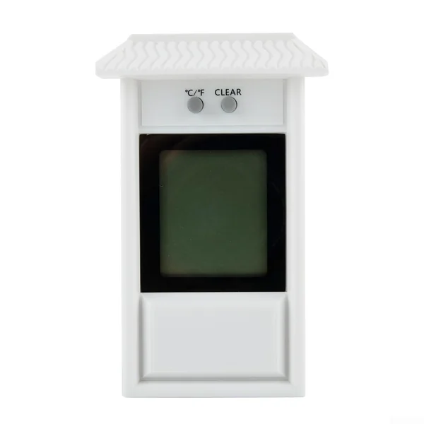 Wall Mounted Digital Thermometer for Nursery Baby Room Cellar - for Max Min Temperature Gauge with Large Screen and Roof Protection(White)