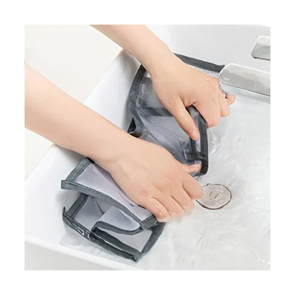 Wardrobe Clothes Organiser 3 Pack Storage Boxes Drawer Organizer Foldable Transparent Drawer Insert Wardrobe Organiser for Trousers Jeans Clothing Underwear Baby Clothes Bra Socks Ties, Grey