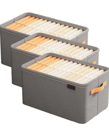 Wardrobe Clothes Storage Organiser 3pcs Drawer Organiser Foldable Closet Organiser Fabric Wardrobe Organiser Drawer Dividers