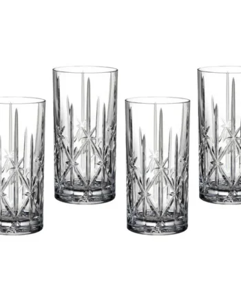 Waterford Marquis Sparkle Crystal Hiball Glasses, 4 Pack