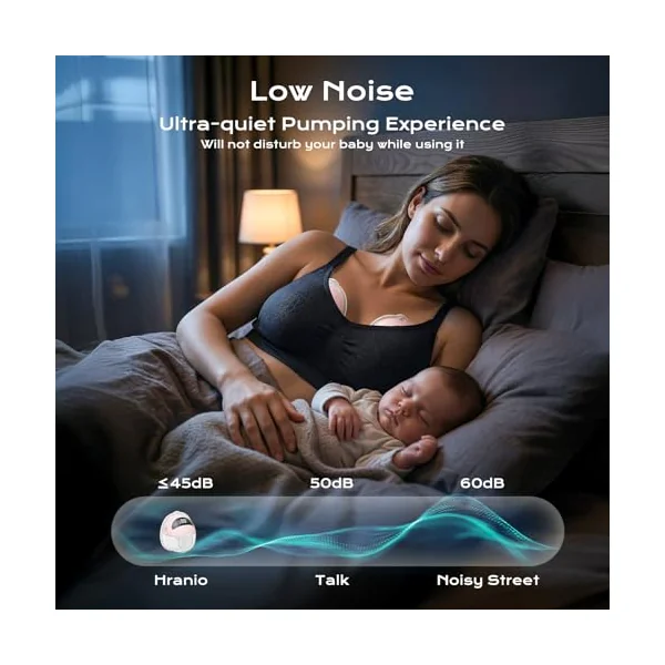 Wearable Breast Pump Electrical, Electric Breast Pump Hands Free Breast Pump with 4 Modes & 9 Levels, Low Noise Portable & Discreet Design for On-the-Go Pumping, Replaced Accessories Included (1 Pack)