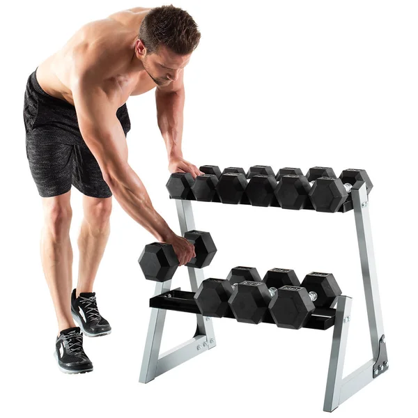 Weider (80kg) Dumbbell Kit with Rack