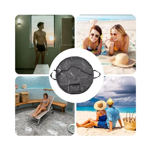 Wetsuit Changing Mat Wetsuit Changer Bag Wipeable Mat | Portable Diving Changing Pad for Swimming Surfboard Kitesurfing Pool Beach Travel Coastal