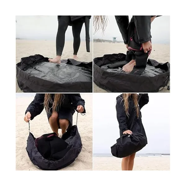 Wetsuit Changing Mat Wetsuit Changer Bag Wipeable Mat | Portable Diving Changing Pad for Swimming Surfboard Kitesurfing Pool Beach Travel Coastal