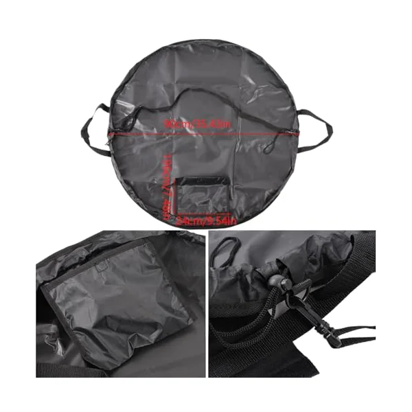 Wetsuit Changing Mat Wetsuit Changer Bag Wipeable Mat | Portable Diving Changing Pad for Swimming Surfboard Kitesurfing Pool Beach Travel Coastal