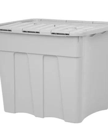 Wham 80 Litre Grey Croc Box & Lid - 2 Pack