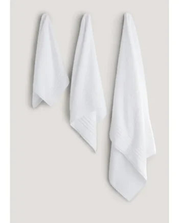 White 100% Egyptian Cotton Towels