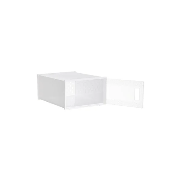 White 12 Pcs Waterproof Plastic Shoe Storage Boxes