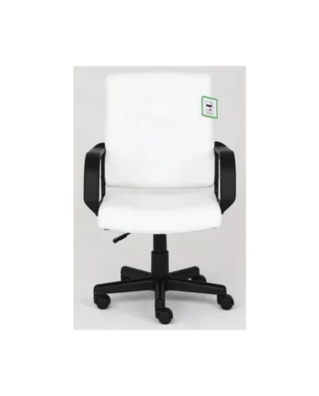 White Computer Office Chair , Swivel Chair Height Adjustable ergonomic
