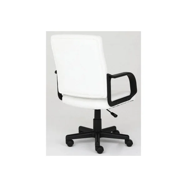 White Computer Office Chair , Swivel Chair Height Adjustable ergonomic