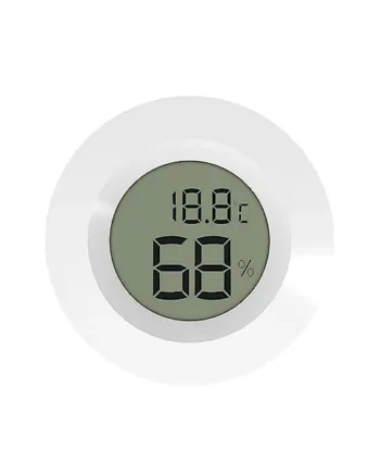 White Digital Indoor Thermometer, Hygrometer Humidity Meter, Mini Room Thermometer for Home Office, Baby Room Thermometer with Accurate Sensors