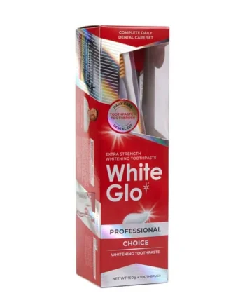 White Glo Dental Set Toothbrush + Professional Choice Whitening Toothpaste 160g