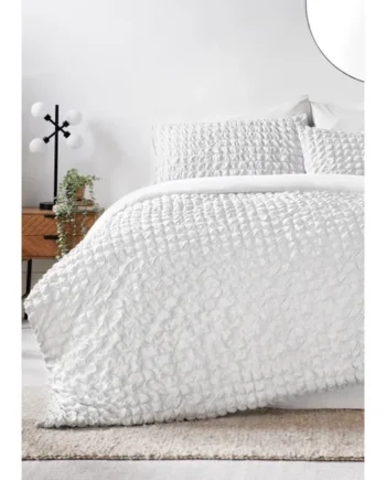 White Seersucker Duvet Cover