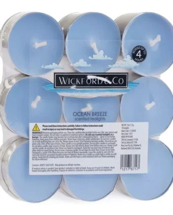 Wickford & Co Scented Tealights 18 Pack - Ocean Breeze