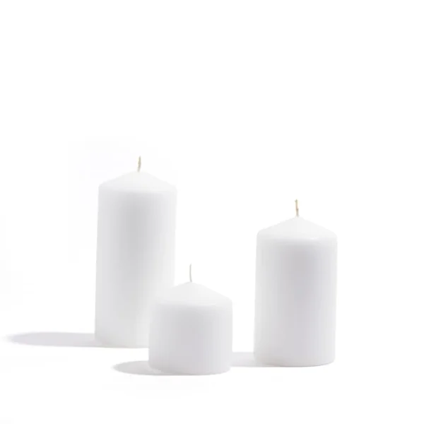 Wickford & Co Unfragranced Mixed Pillar Candle Set