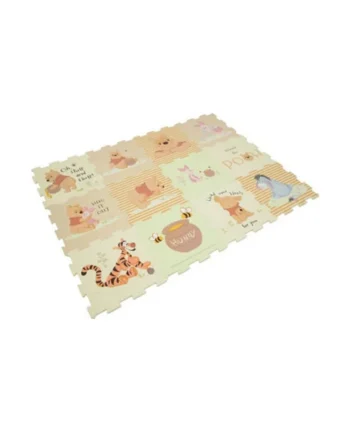 Winnie The Pooh Foam Play Mats Soft Baby Toddler Floor Tiles for Play Pen Garden Playroom Interlocking 12 Piece Mat