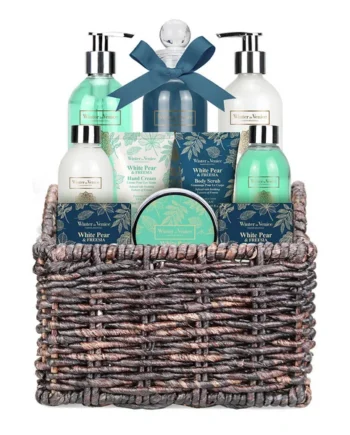 Winter In Venice Wicker Gift Set with Freesia Extracts