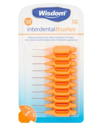 Wisdom Interdental Brushes 0.45mm XXX Fine 10's