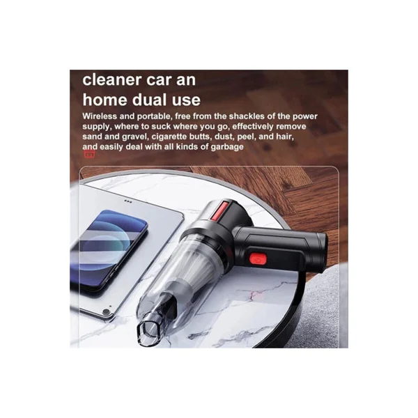 Without base Powerful Car Vacuum Cleaner Wet/Dry Cordless Strong Suction Handheld Cleaning