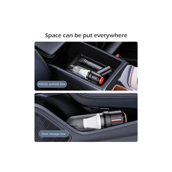 Without base Powerful Car Vacuum Cleaner Wet/Dry Cordless Strong Suction Handheld Cleaning