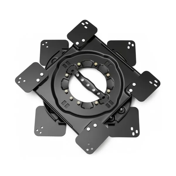 Woanger 360° Rotating Seat Swivel Base Plate, Heavy Duty 3mm Steel Seat Swivel Mount, DIY Installation Rotation Adapter for Rv, Camper Van, Bus, Truck & Custom Vehicle Projects(Updated Style)