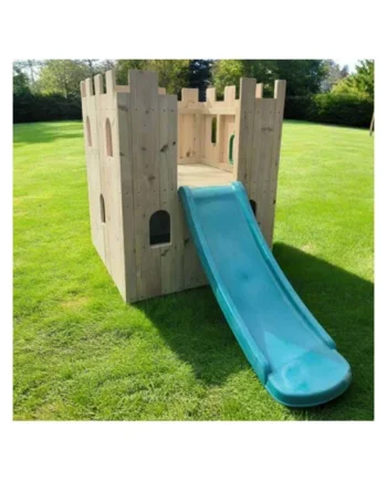 Wooden Castle Climber & Slide