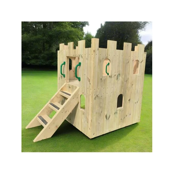 Wooden Castle Climber & Slide