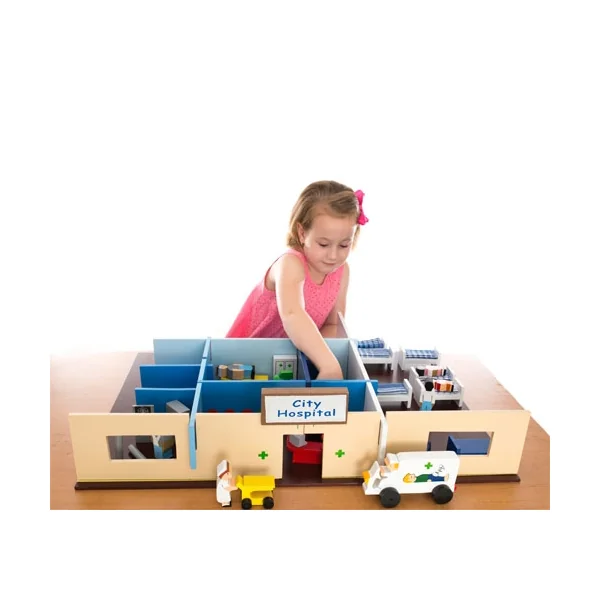 Wooden Hospital Play Set