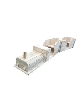 Wooden Outdoor Play Train and Carriage