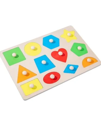 Wooden Puzzle Multi-Shape | Puzzle Shapes - Wooden Blocks for Sorting | Forms Early Learning Birthday Gift