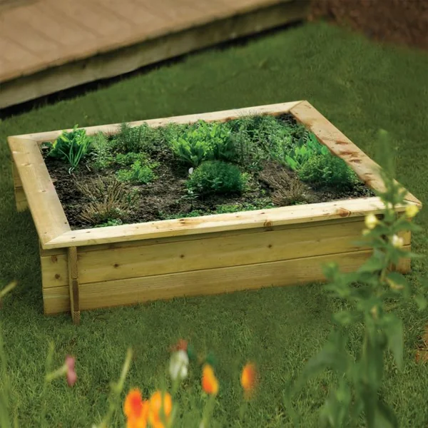 Wooden Raised Bed Planter