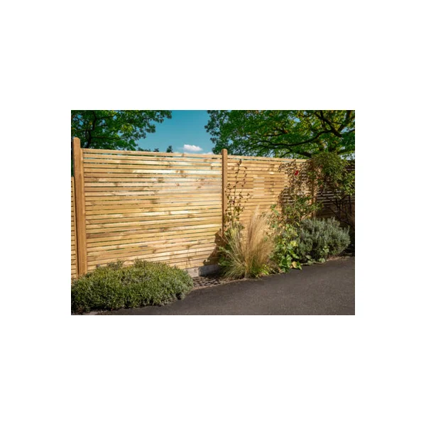 Wooden Single Slatted Panel 1.8m - Pack of 3