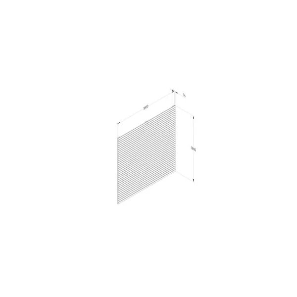 Wooden Single Slatted Panel 1.8m - Pack of 3
