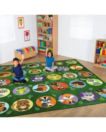 Woodland Animals Carpet 3x3m