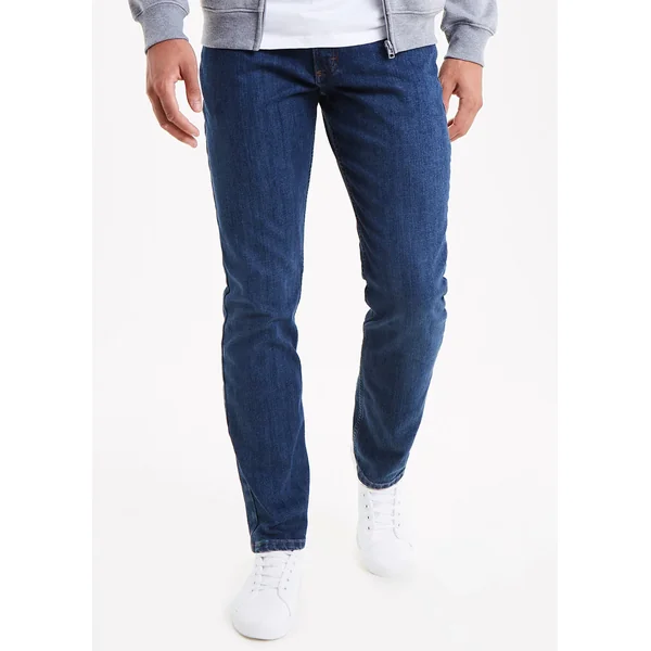 Wrangler Dark Wash Stretch Straight Fit Jeans