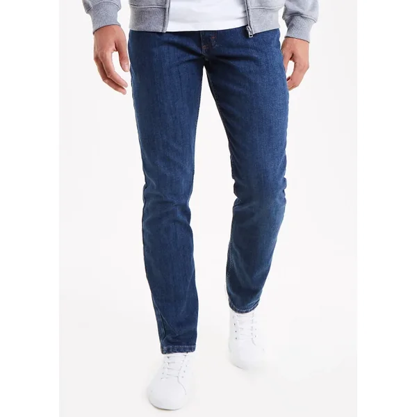 Wrangler Dark Wash Stretch Straight Fit Jeans