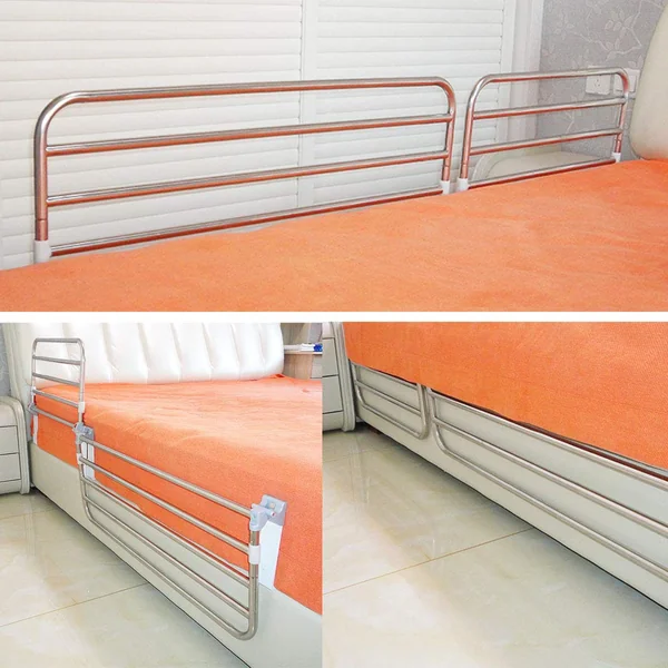 WUTONG Bed Rail, Bed Safety Rails Side Guard for Elderly Adults Toddlers, Assist Handle Handicap Bed Railing Folding Hospital Metal Grip Bumper Bar Easy Assembly