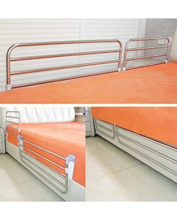 WUTONG Bed Rails For Elderly Adults, Safety Bed Rail Side Guard for Toddler Kids, Assist Handle Handicap Bed Railing Folding Hospital Metal Grip Bumper Bar, 65cm,95cm