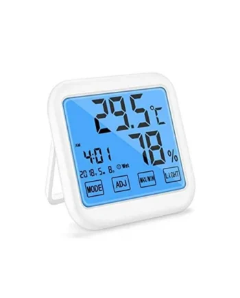 XINGYU Digital Thermometer, Indoor Electronic Multi-function Thermometer And Hygrometer, High-precision Home Office Baby Room Temperature Hygrometer, Touch Screen Night Light With Time