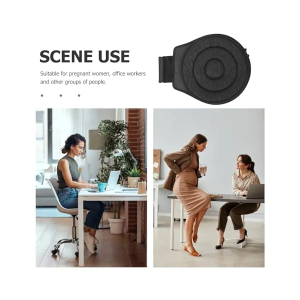 Zerodeko Comfortable Swivel Cushion Assistant Car Seat Swivel Made of Pleated Cloth and Eva, 360 Rotating Car Seat Cushion Safe to Use for Pregnant Women and Elderly, for Daily Mobility
