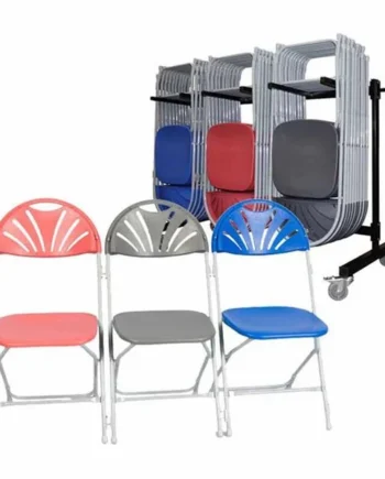 Zlite Fan Back Chairs & Trolley - Pack 60