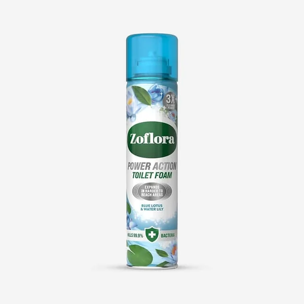 Zoflora Power Toilet Foam 300ml - Blue Lotus & Waterlily