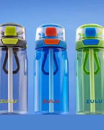 Zulu Flex Water Bottle, 3 Pack in Grey/Blue/Green