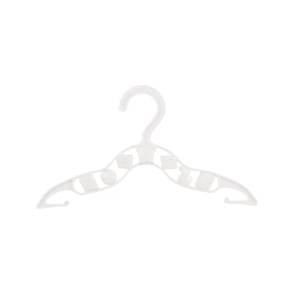 ZYBUX 40 Pack White Baby Clothes Hangers Plastic for Clothes or Wardrobe